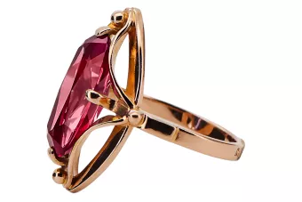 Ruby Original Vintage 14K Rose Gold Ring Vintage Jewlery vrc047r